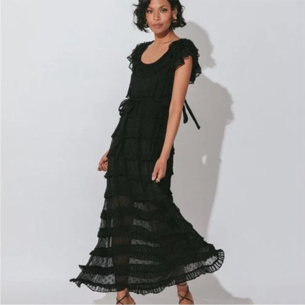 Cleobella Black Layered Maxi Dress